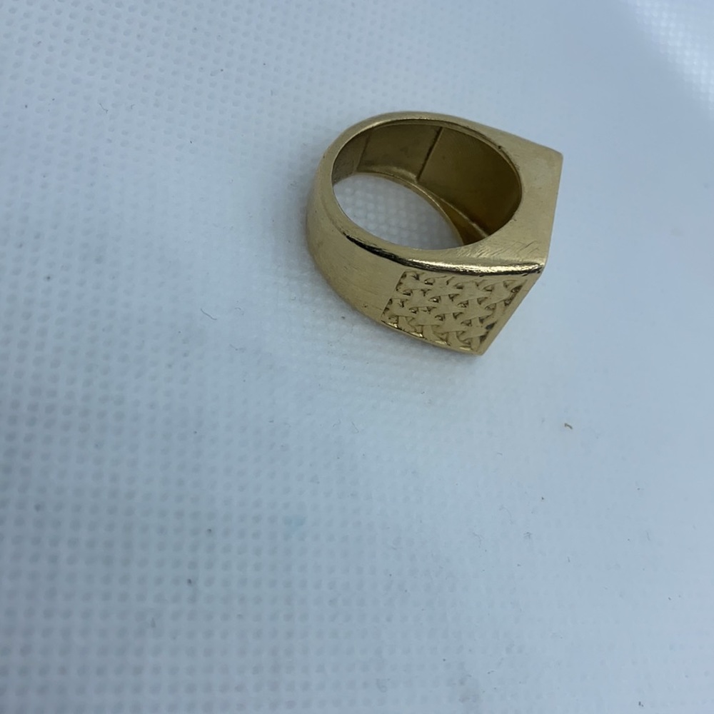 Solid gold men’s ring size 9 1/2 - Picture 4 of 4